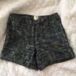 Anthropologie Jacquard High Waisted Shorts